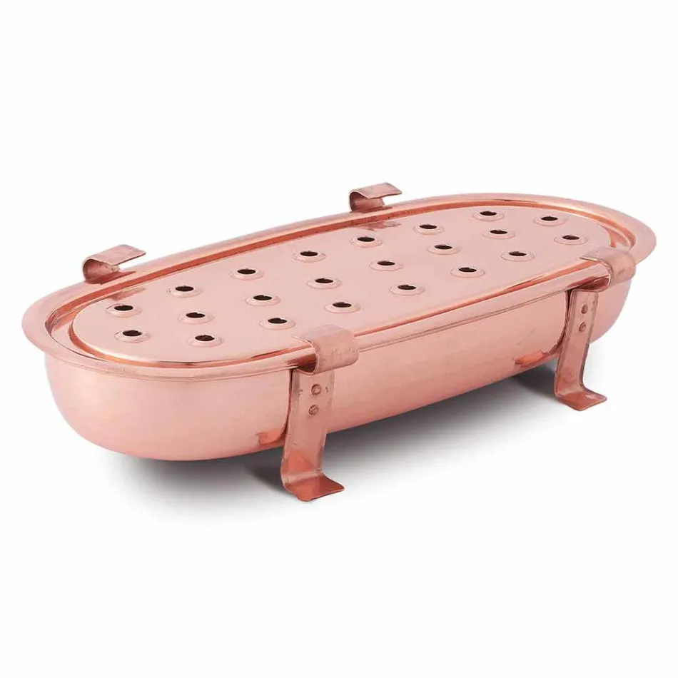 Tisch Chafing Dish für Kupfertöpfe Made in Italy 45x23 cm - Mariaelena Viadurini