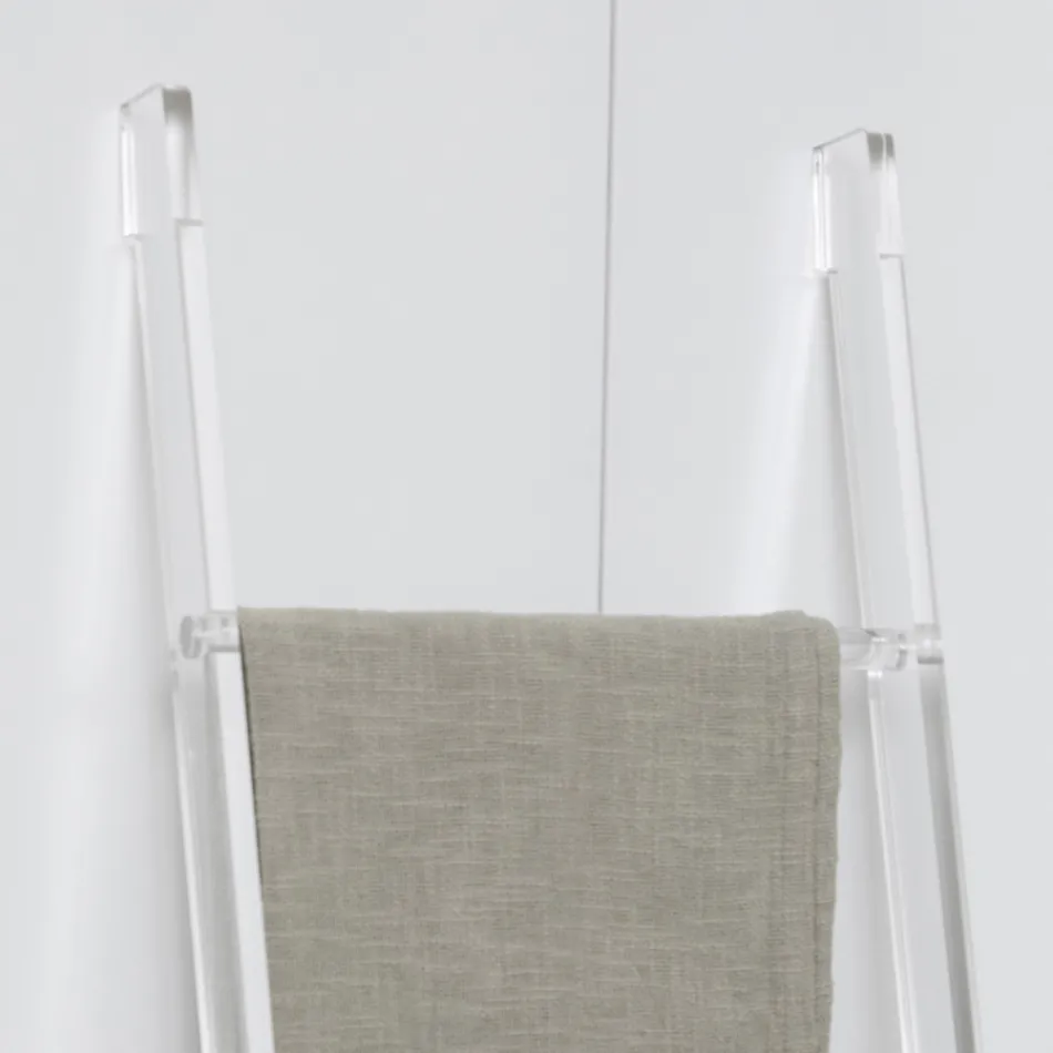 Transparente Acryl-Kristall-Badetuchhalter-Leiter - Smart Viadurini