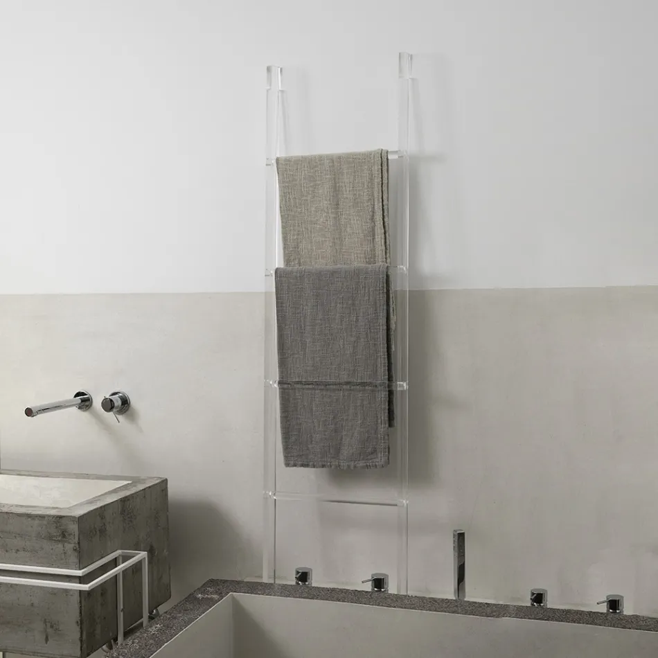 Transparente Acryl-Kristall-Badetuchhalter-Leiter - Smart Viadurini