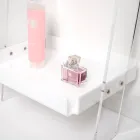 Weiße Handtuchleiter aus Plexiglas, hergestellt in Italien – Jamira Viadurini