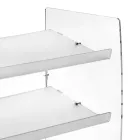 Nerina 3-stöckiges Schuhregal aus transparentem Plexiglas, hergestellt in Italien Viadurini