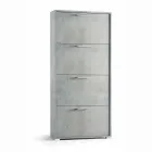 Zweireihiger Schuhschrank mit Klappe aus Cleaf Senis Zementmelamin Viadurini