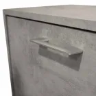 Zweireihiger Schuhschrank mit Klappe aus Cleaf Senis Zementmelamin Viadurini