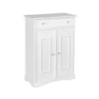 Schuhschrank mit 1 Schublade und 2 Holztüren Made in Italy - Lasa Viadurini