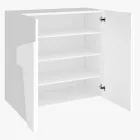 Indoor-Schuhschrank mit 2 Melamintüren Made in Italy - Naditza Viadurini