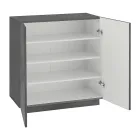 Schuhschrank für Wohnzimmer mit 2 Türen aus Melamin Made in Italy - Popilio Viadurini