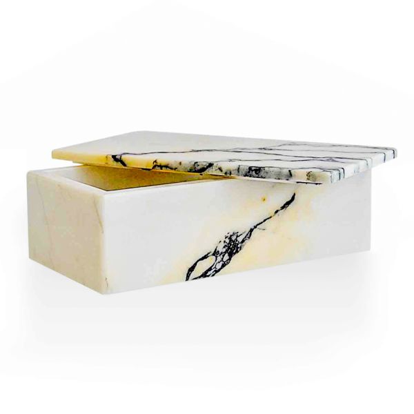 Brillenbox aus marmor, hergestellt in italien - kenna