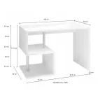 Weißer oder Schiefer Schreibtisch in italienischem Design Holz 3 Größen - Michel Viadurini