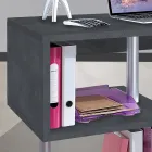 Weißer oder Schiefer Schreibtisch in italienischem Design Holz 3 Größen - Michel Viadurini