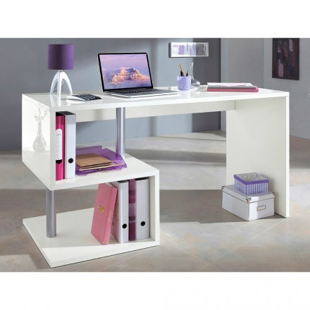 Weißer oder Schiefer Schreibtisch in italienischem Design Holz 3 Größen - Michel Viadurini