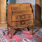 Klassischer Schreibtisch aus Holz mit Klappe und Schubladen Made in Italy - Elegant Viadurini