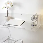 Otilia Plexiglas-Wandschreibtisch im minimalistischen Design, hergestellt in Italien Viadurini