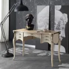 Luxuriöser Wohnzimmerschreibtisch aus Holz mit 5 Schubladen Made in Italy - Caligola Viadurini