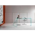 Modernes Design Büro Schreibtisch Extraleichtes Glas Made in Italy - Rosalia Viadurini