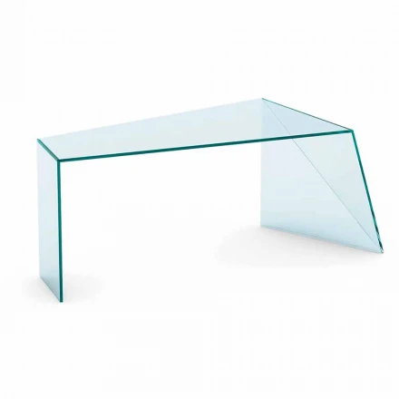 Modernes Design Büro Schreibtisch Extraleichtes Glas Made in Italy - Rosalia Viadurini