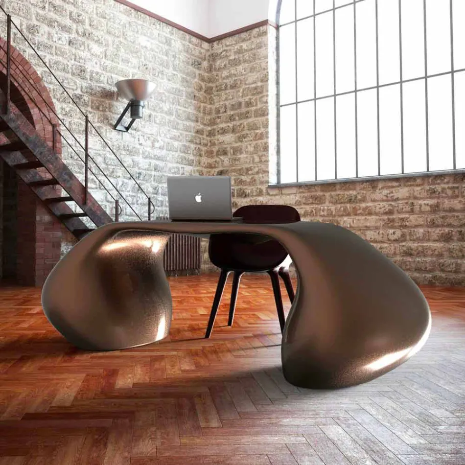 Büroschreibtisch im modernen Design, hergestellt in Italien, Telese Viadurini