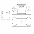 Büroschreibtisch im modernen Design, hergestellt in Italien, Telese Viadurini
