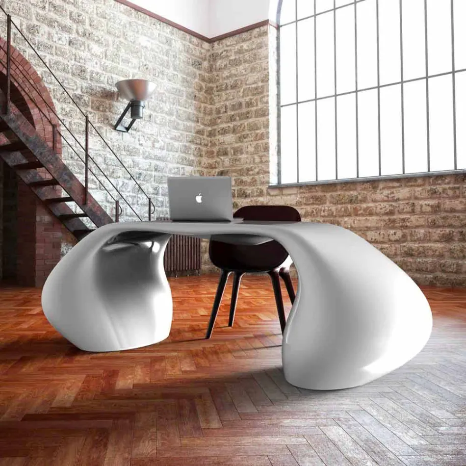 Büroschreibtisch im modernen Design, hergestellt in Italien, Telese Viadurini