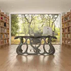 Moderner Design-Schreibtisch, hergestellt in Italien, Mirto Viadurini