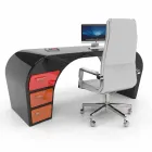 Moderner Büroschreibtisch, hergestellt in Italien von Miglianico Viadurini