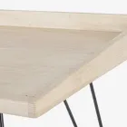 Design-Schreibtisch im Industriestil aus Stahl und Holz - Sekretär Viadurini