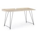 Design-Schreibtisch aus Stahl und Holzplatte im Industriestil - Sekretär