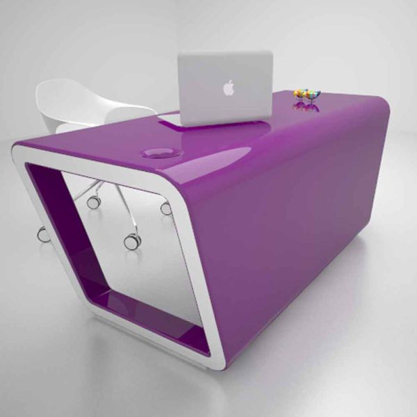 Design schreibtisch aus solid surface ego made in italy