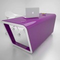 Design Schreibtisch aus Solid Surface® Ego Made in Italy