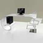 Moderner Büroschreibtisch, hergestellt in Italien, Miagliano Viadurini