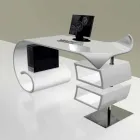 Moderner Büroschreibtisch, hergestellt in Italien, Miagliano Viadurini