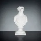 Weiße handgefertigte Keramikskulptur 100 % Made in Italy Fabas 1 Viadurini