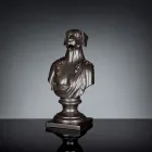 Schwarze handgefertigte Keramikskulptur 100 % Made in Italy Fabas 2 Viadurini