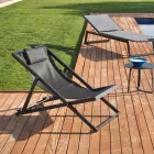 Gartenliege aus lackiertem Aluminium und Textilene, 2 Stück - Jhonathan Viadurini