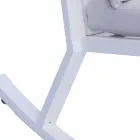 Schaukelstuhl aus Aluminium für den Außenbereich mit gepolstertem Kissen - Brontolo Viadurini