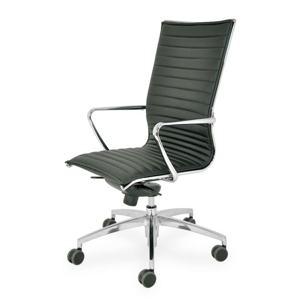 Hoher bürostuhl mit rollen und ergonomischem und drehbarem kissen - filanna