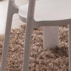 Weißer Stuhl mit modernem Design Derulo Viadurini