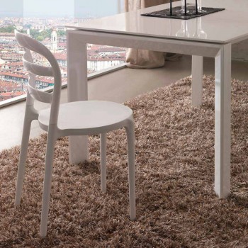 Weißer Stuhl mit modernem Design Derulo