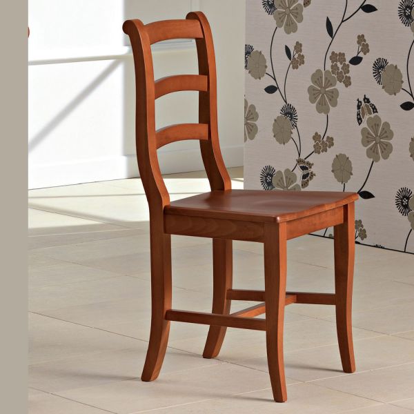 Klassischer stuhl aus massivem buchenholz im italienischen design - baptiste