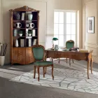 Klassischer Stuhl aus Nussbaumholz oder goldgepolstertem Holz Made in Italy - Imperator Viadurini