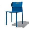 Farbiger stapelbarer Stuhl für den Außenbereich aus Aluminium Made in Italy - Dobla