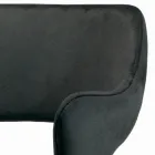 Stuhl mit vollständig gepolsterten Armlehnen und Stahlbeinen – Ravenna Viadurini