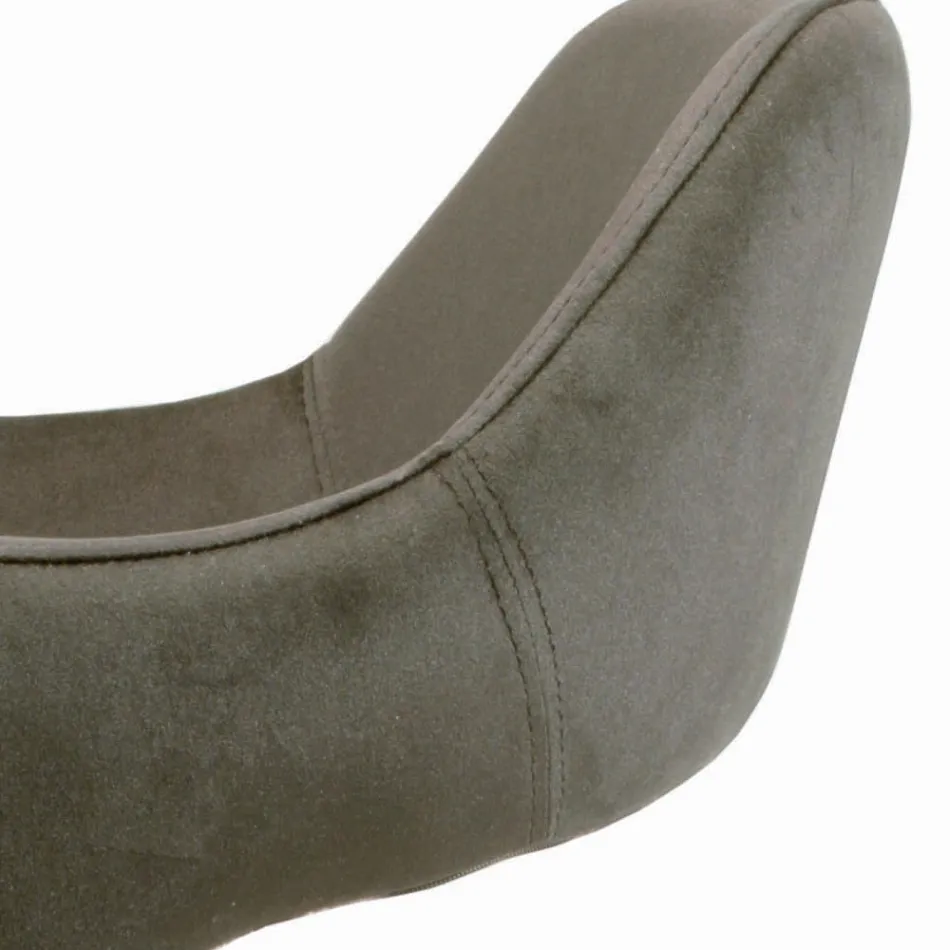 Stuhl mit vollständig gepolsterten Armlehnen und Stahlbeinen – Ravenna Viadurini