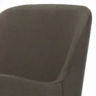 Stuhl mit Armlehnen mit Holzbeinen und gepolstertem Sitz, hergestellt in Italien – Bari Viadurini