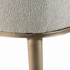 Stuhl mit Armlehnen, gepolstertem Sitz und Stahlbeinen, hergestellt in Italien – Ascoli Viadurini