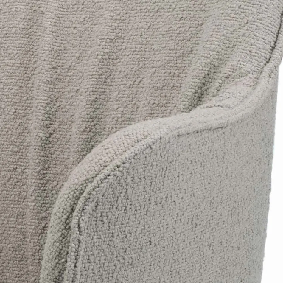 Stuhl mit Armlehnen, gepolstertem Sitz und Stahlbeinen, hergestellt in Italien – Ascoli Viadurini