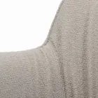 Stuhl mit Armlehnen, gepolstertem Sitz und Stahlbeinen, hergestellt in Italien – Ascoli Viadurini