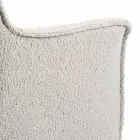 Stuhl mit Armlehnen, gepolstertem Sitz und Stahlbeinen, hergestellt in Italien – Ascoli Viadurini