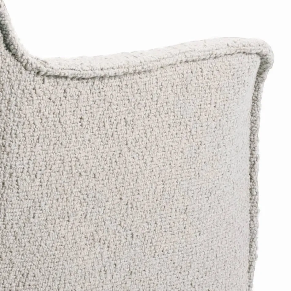 Stuhl mit Armlehnen, gepolstertem Sitz und Stahlbeinen, hergestellt in Italien – Ascoli Viadurini