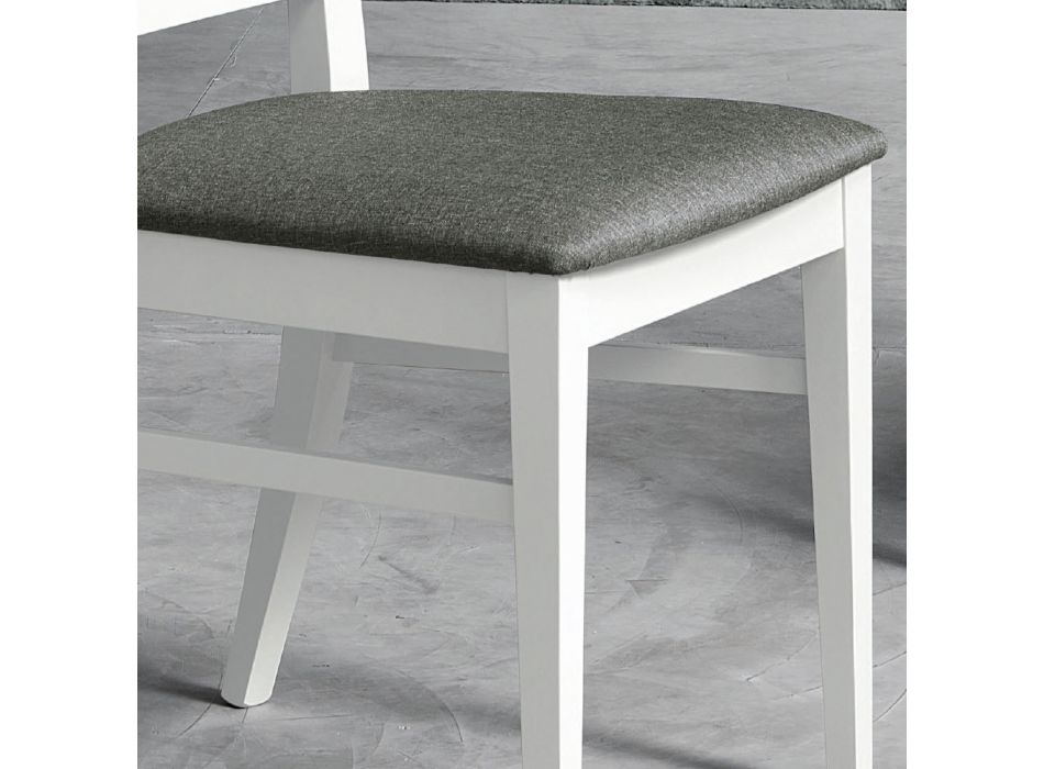 Design-Küchenstuhl aus Buchenholz und Stoff im modernen Stil - Taver