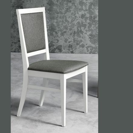 Design-Küchenstuhl aus Buchenholz und Stoff im modernen Stil - Taver Viadurini